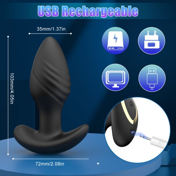 GM-512 Spade-shaped Swinging Anal Plug - Image 7