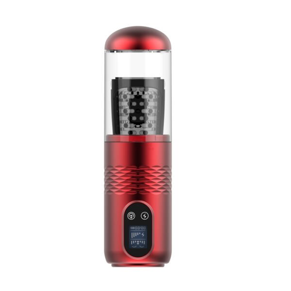 LG-383 Men's Smart LCD Display Retractable Masturbator