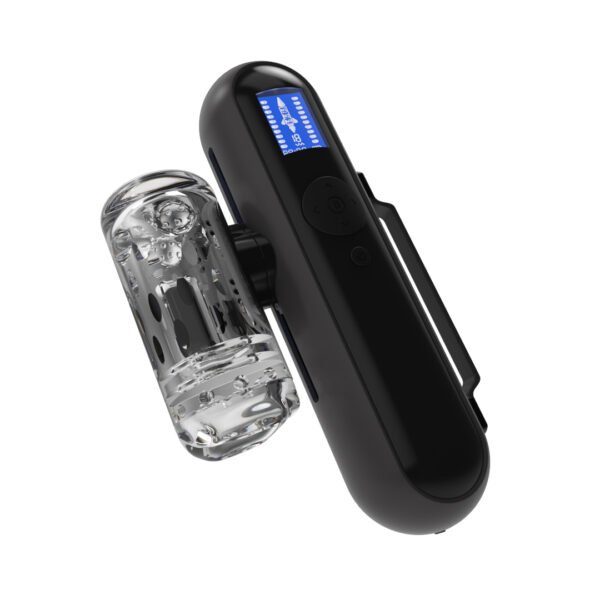 LG-389 Men's LCD screen vibration can freely adjust the telescopic travel masturbation cup - Image 3